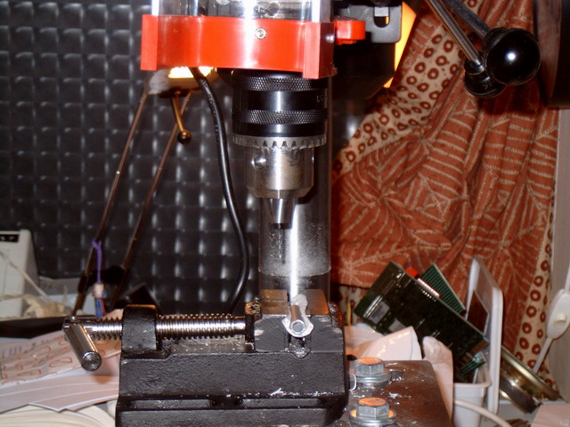 drilling the spot